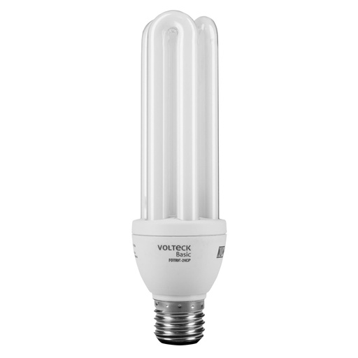 [20102] Lampara tipo espiral triple de 24 w luz calida