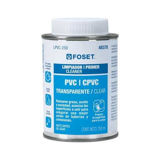 [48378] Limpiador para pvc y cpvc de 250 ml