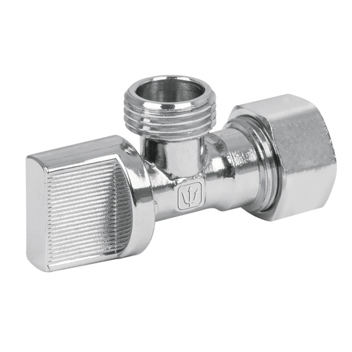 [49108] Llave angular 1/2" metálico para cpvc tipo barrilito