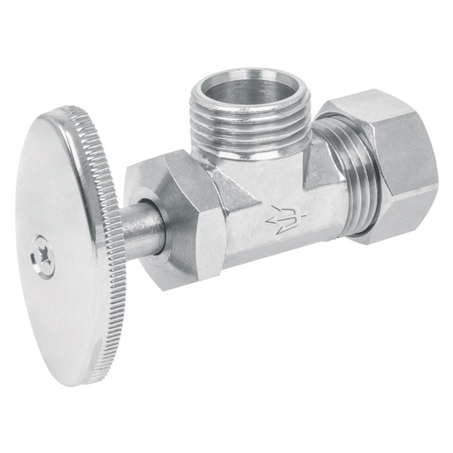 [49109] Llave angular con contratuerca de 1/2" x 1/2"