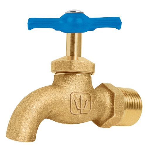 [49090] Llave para manguera de latón de 1/2"sin rosca en salida