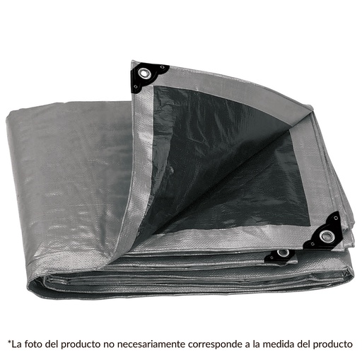 [15365] Lona reforzada 4 x 6 mts gris