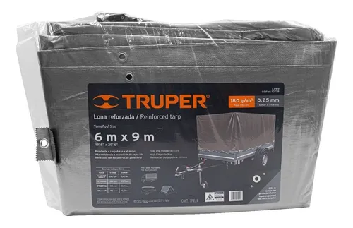 [10778] Lona reforzada 6 x 9 mts gris