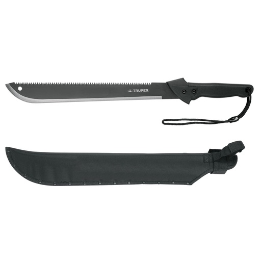 [13098] Machete doble filo cacha negra de 18"