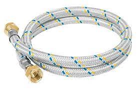 [49140] Manguera de aluminio 200 cm para gas de 3/8" x 3/8"