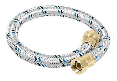 [49130] Manguera de aluminio 60 cm para boiler de 3/4" x 3/4"