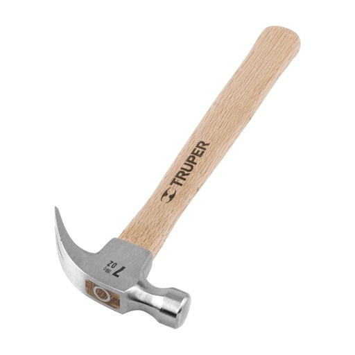[16750] Martillo uña curva de 7 oz con mango de madera 11" 