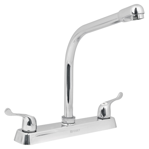 [49191] Mezcladora para fregadero de 8" cuello cobra con manerales tipo palanca