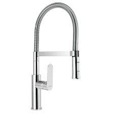 [45195] Monomando para fregadero cuello flexible con maneral metálico