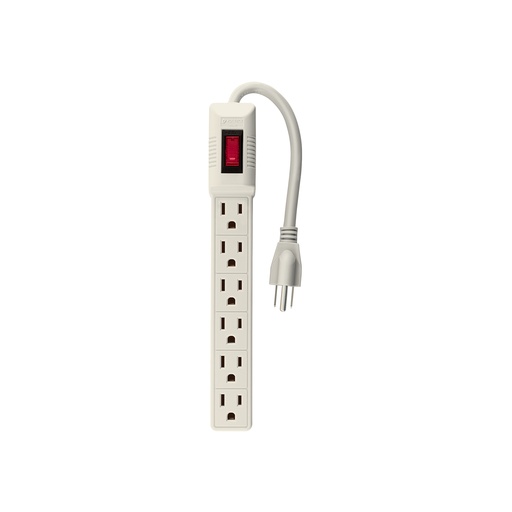 [47188] Multicontacto 16 awg con 6 entradas uso domestico