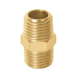[47433] Niple latón tipo terminal para gas de 3/8" x 3/8"