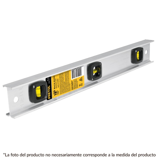 [22458] Nivel de aluminio de 18" sin protección