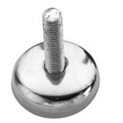 [023-0007] Nivelador redondo cromo con base de plástico 5/16" x 1 1/8"