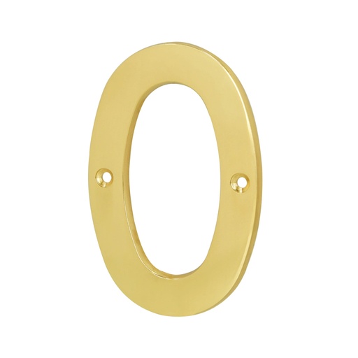 [43678] Numero "0" de latón de 4"