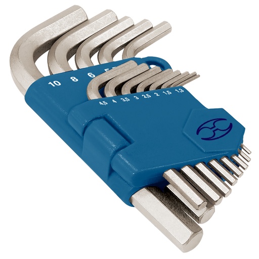 [15542] Paquete de 13 llaves allen milimitrecias punta hexagonal