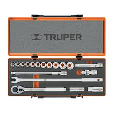 [13934] Paquete de 18 herramientas cuadro de 1/2" std para mecanico