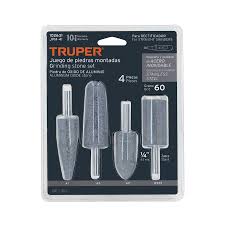 [102631] Paquete de 4 piedras montadas zanco 1/4' acero inoxidable