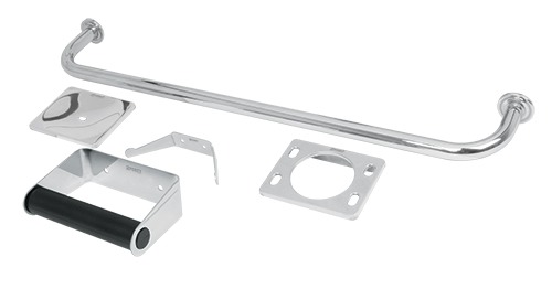 [49255] Paquete de 5 accesorios para baño en acero inoxidable