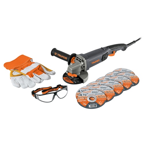 [101456] Paquete de esmeriladora angular de 4 1/2" 950 w industrial
