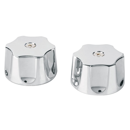 [49443] Par de maneral chicos hexagonal metálico Aqua