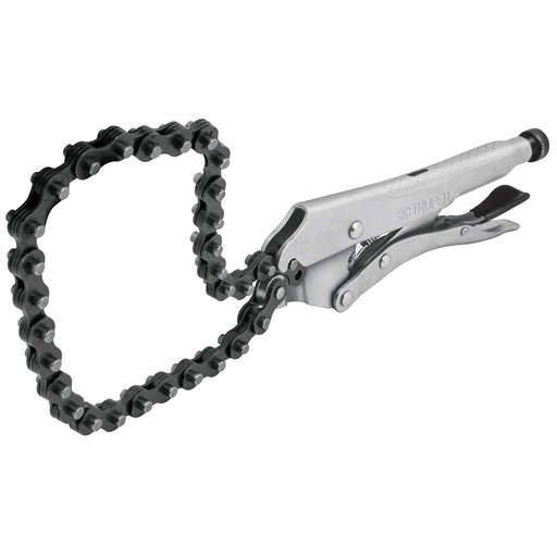 [17438] Pinza de presion con cadena de 8"