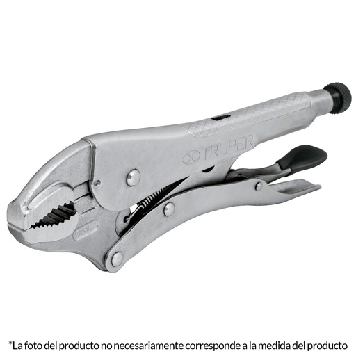 [17423] Pinza de presion mordaza curva de 10"