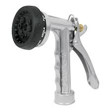 [17481] Pistola para riego metálica de 8 funciones sin recubrimiento