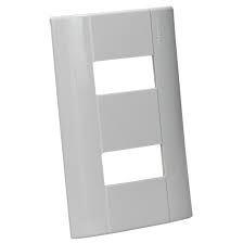 [PLA03380] Placa de 2 modulos color blanco bticino
