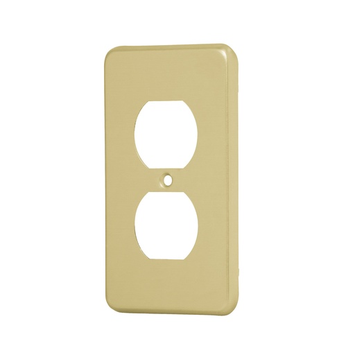[46408] Placa dúplex color aluminio standard