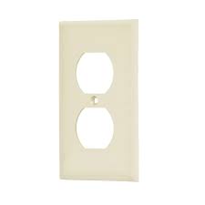 [46406] Placa dúplex color marfil standard