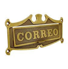 [PLA04736] Placa para buzon bronce de 25 cm