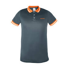 [61081] Playera para caballero gris tipo polo talla chica
