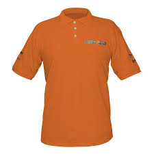 [60460] Playera para caballero naranja tipo polo talla chica