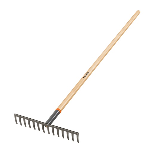 [100493] Rastrillo jardinero classic de 14 dientes con mango de madera 54"