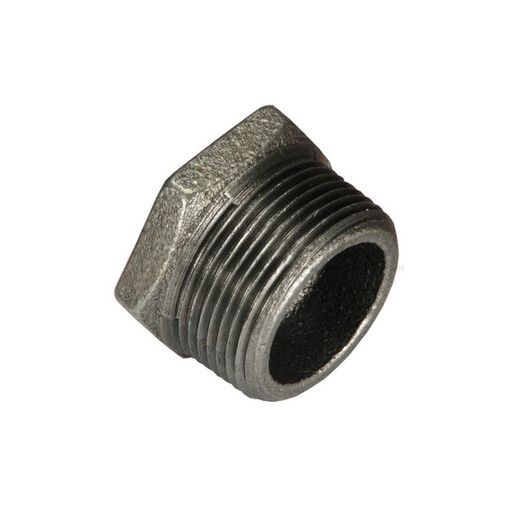 [RED08773] Reducción negra tipo bushing de 2" x 1/2"