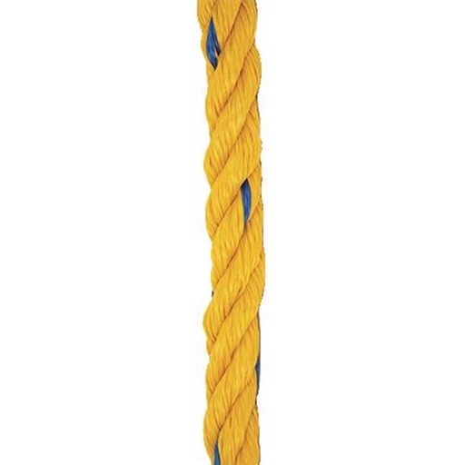 [44490] Rollo de cuerda amarilla de polipropileno 5/8"