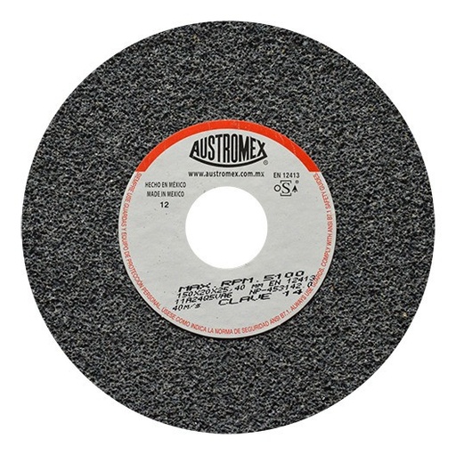 [AUS14] Rueda para esmeril de 6" acabado burdo grano 24 (AUS14)