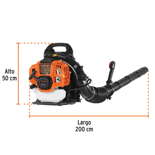 [102970] Sopladora con motor de 53 cc a gasolina