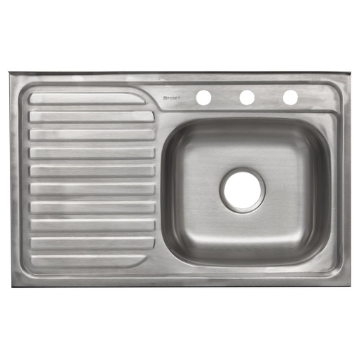[49168] Tarja de empotrar doble tina derecha de 80 cm x 50 cm