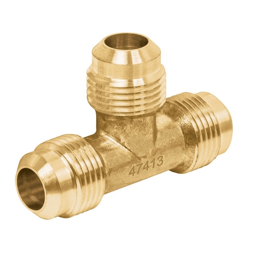 [47413] Tee de latón tipo union para gas de 1/2"