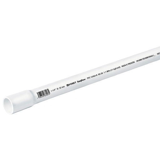 [40084] Tubo de pvc hidráulico 1 1/4" x 3 mts
