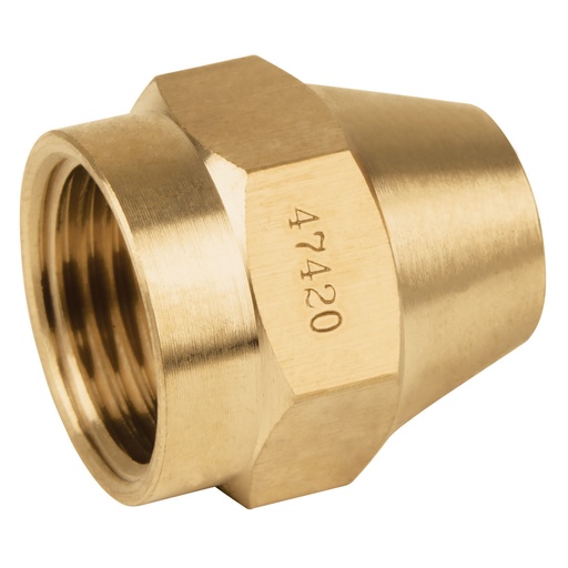 [47420] Tuerca conica de latón de 1/2"