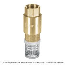 [49056] Valvula pichancha de acero inoxidable con rejilla de 1"