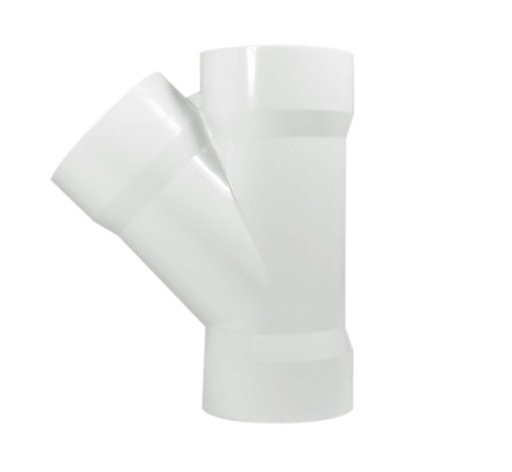 [YEE06188-5] Yee de pvc sanitario de 6"