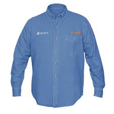 [60337] Camisa para caballero de mezclilla manga larga talla mediana