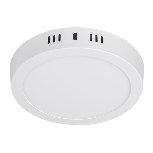 [48257] Luminario LED tipo plafón 12 W, redondo, luz cálida, blanco 