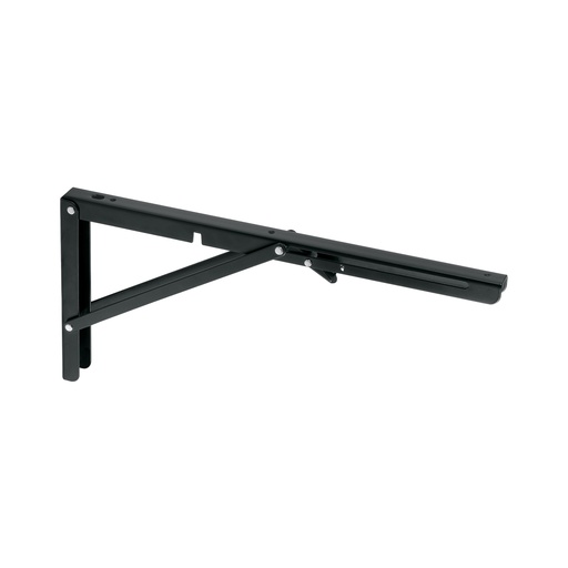 [49829] Mensula plegable de acero negra 8" x 16"