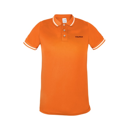 [69982] Playera para caballero naranja tipo polo talla mediana