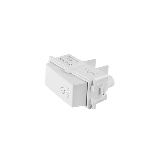 [48139] Interruptor para timbre  color blanco italiana