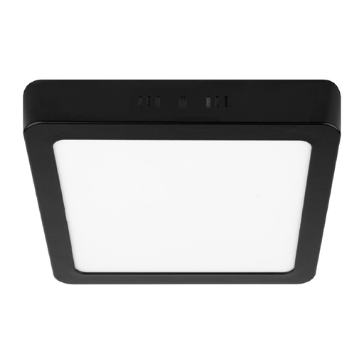 [47417] Luminario led tipo plafon de 18 w cuadrado negro luz de dia
